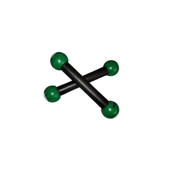 Zumba Toning Sticks Pair 1 Lb Green & Black Hand Weights For Fitness Exercise Cl - Picture 1 of 2